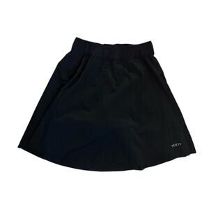 Women M Terry Bicycles Black Skirt Lined Cycling Bike Skort Padded Laser Cut